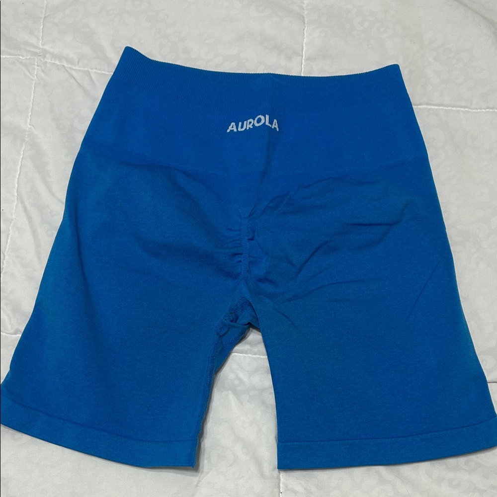 Women's Blue Biker Gym Shorts
